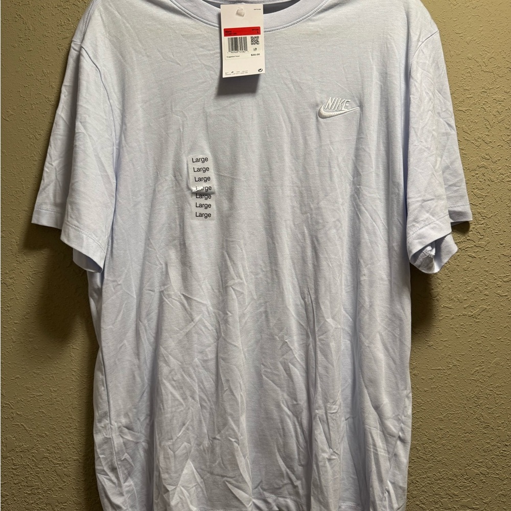 Nike Men's Light Blue Long Sleeve Tee